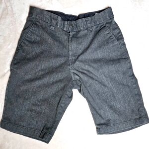 Volcom Men's Flat Front Modern Fit Chino Shorts Size 30 Dark Gray